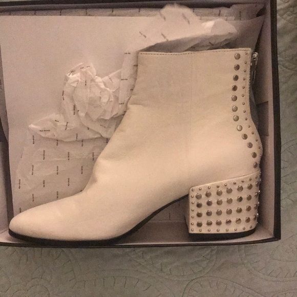 silver studded booties